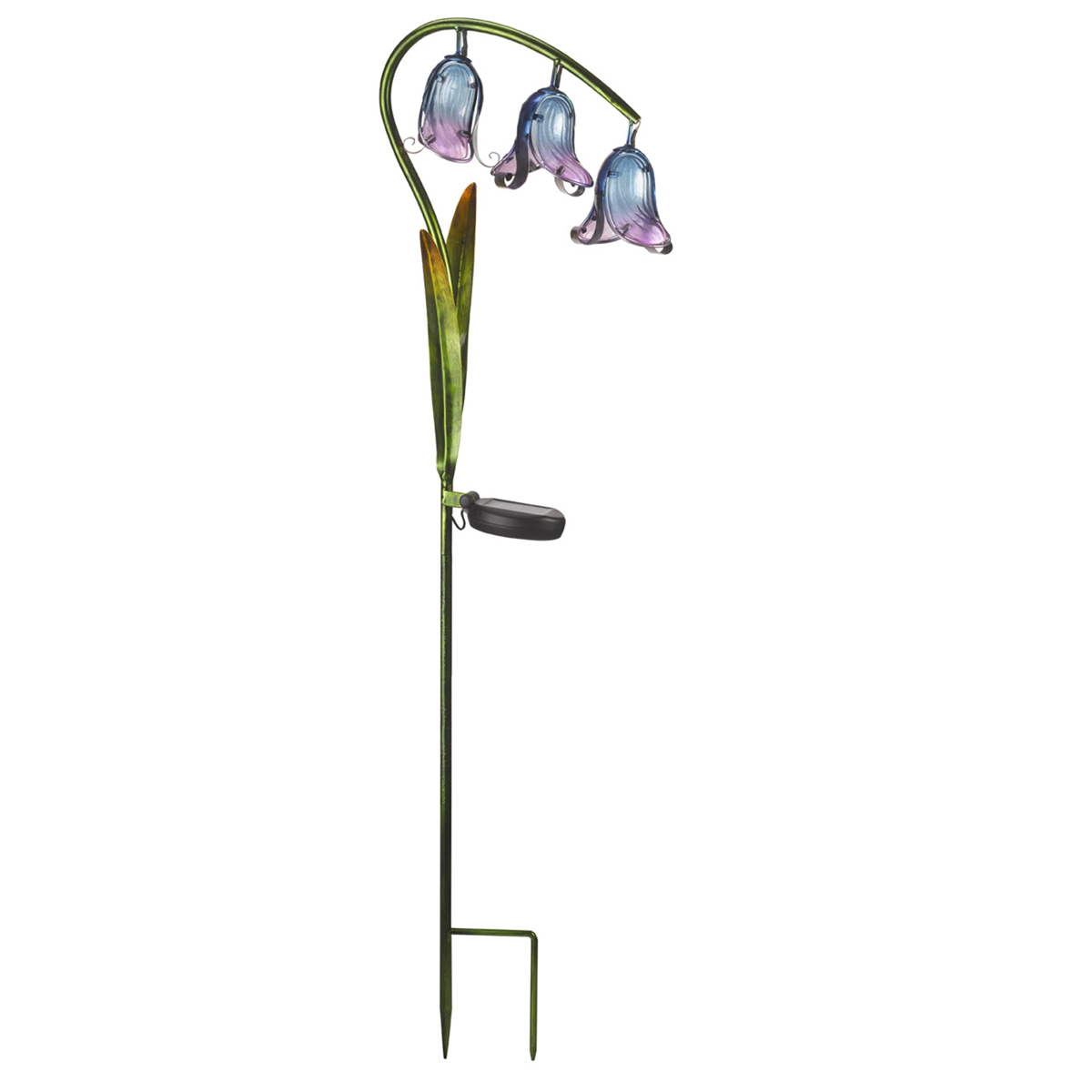 Bluebell Hand Painted Glass Solar Light