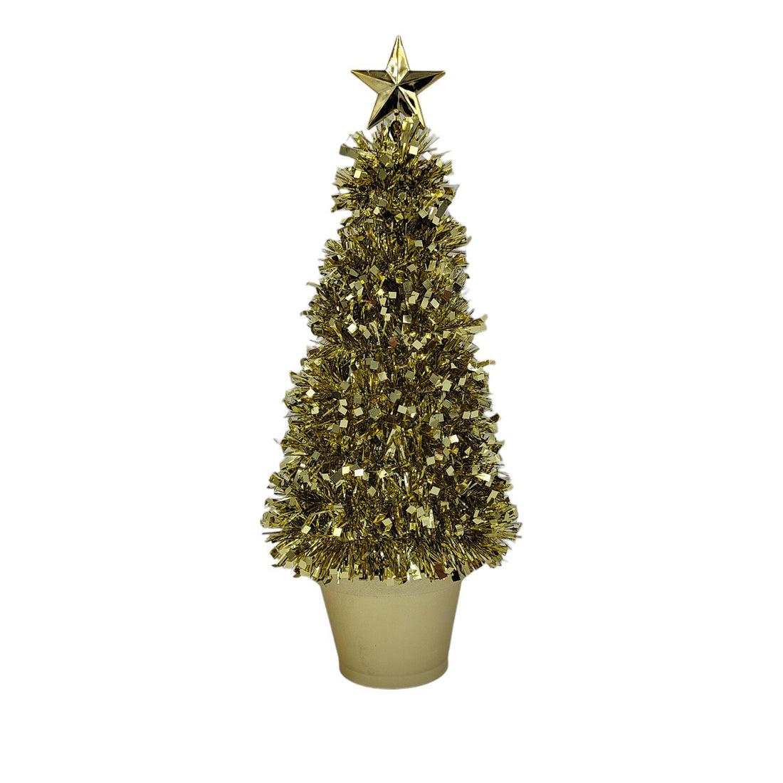 41cm Gold Tinsel Tree