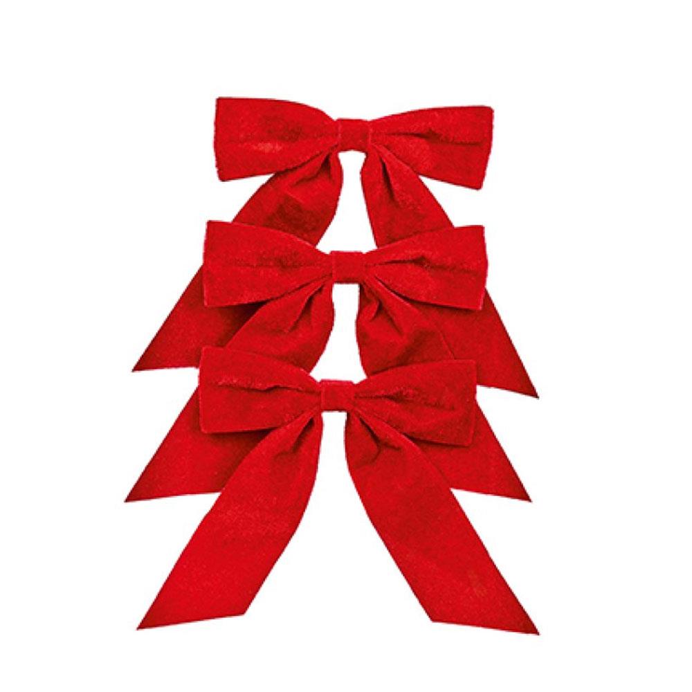 Red Bows - 3 Pack - 15cm