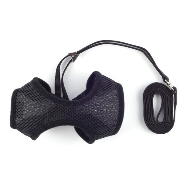 Cat Harness & Lead Set - Black