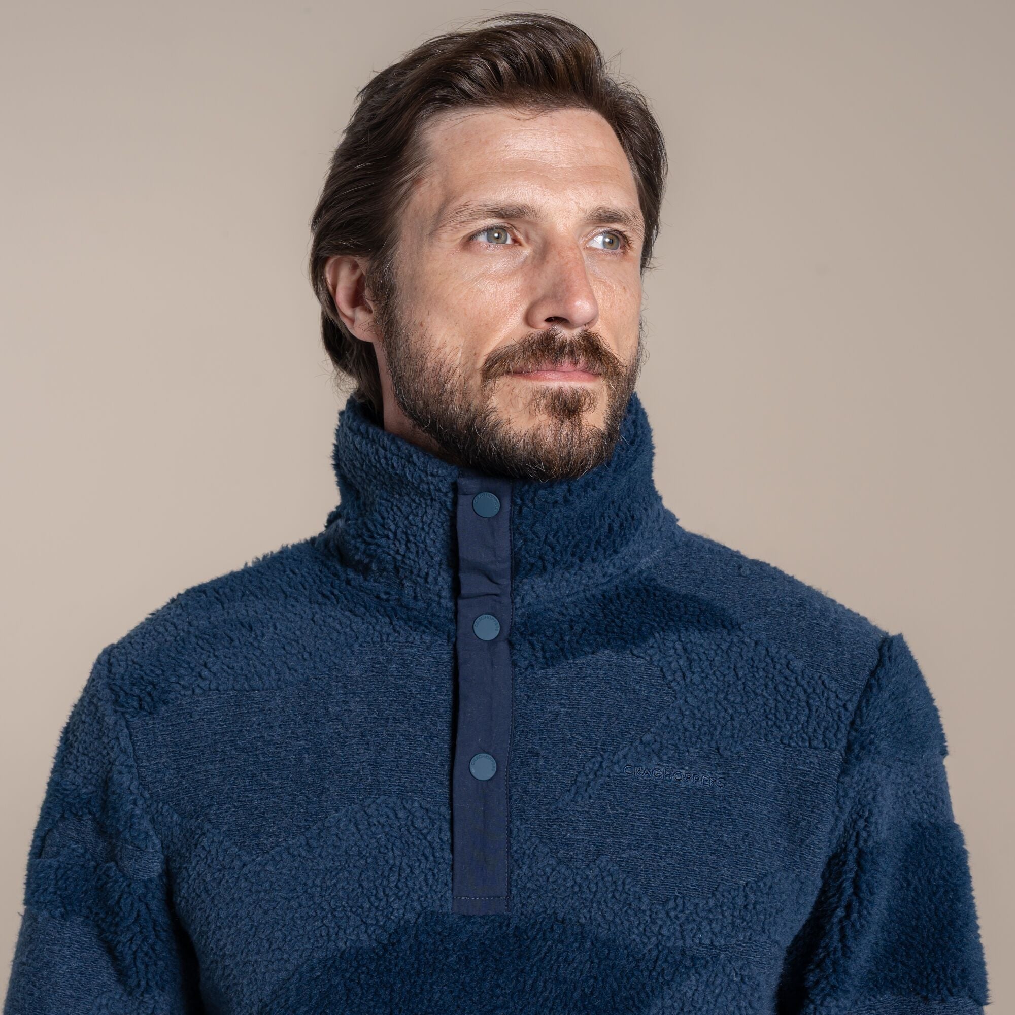 Craghoppers Angletarn Overhead Fleece - Blue Stone Print