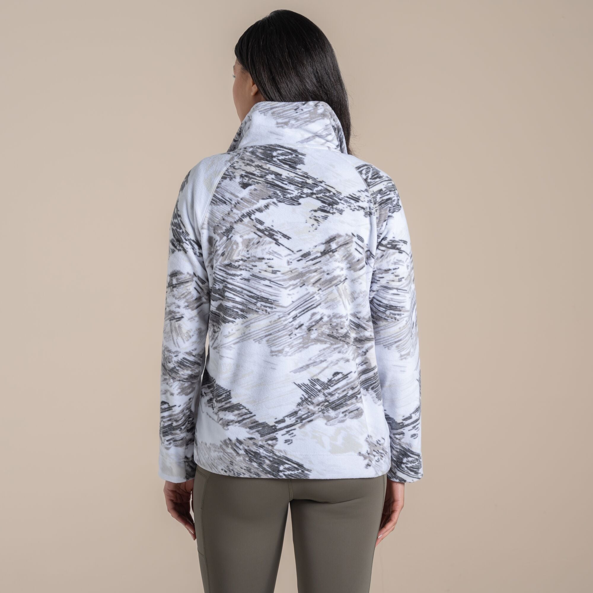 Craghoppers Annijela Half Zip - Optic White Print