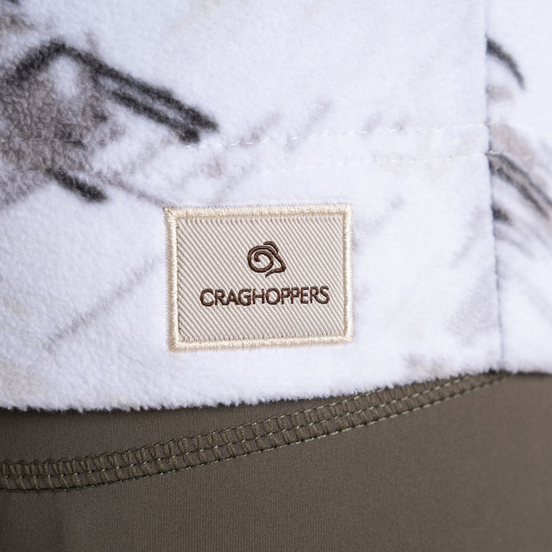 Craghoppers Annijela Half Zip - Optic White Print