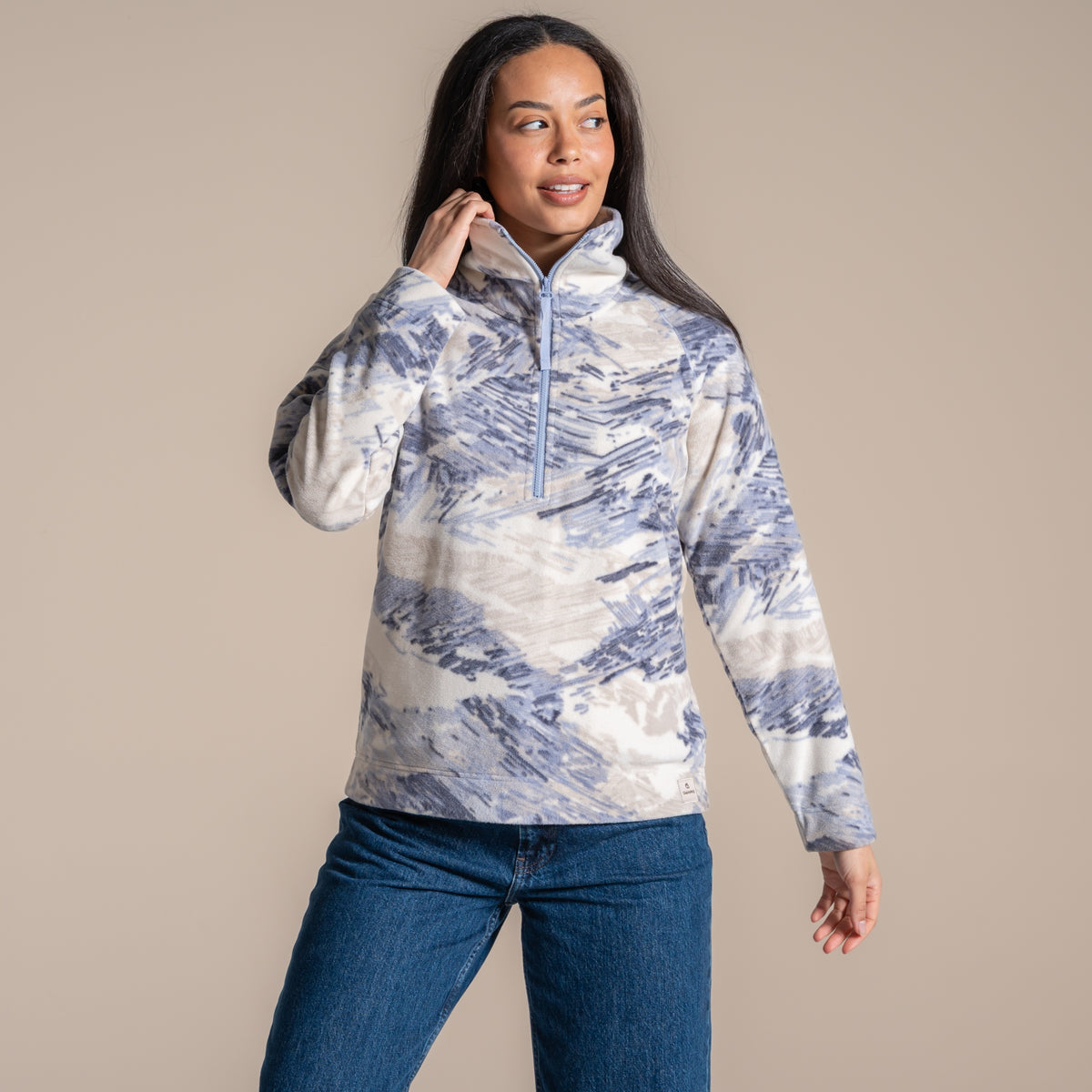 Craghoppers Annjela Half Zip Fleece - Mist Blue