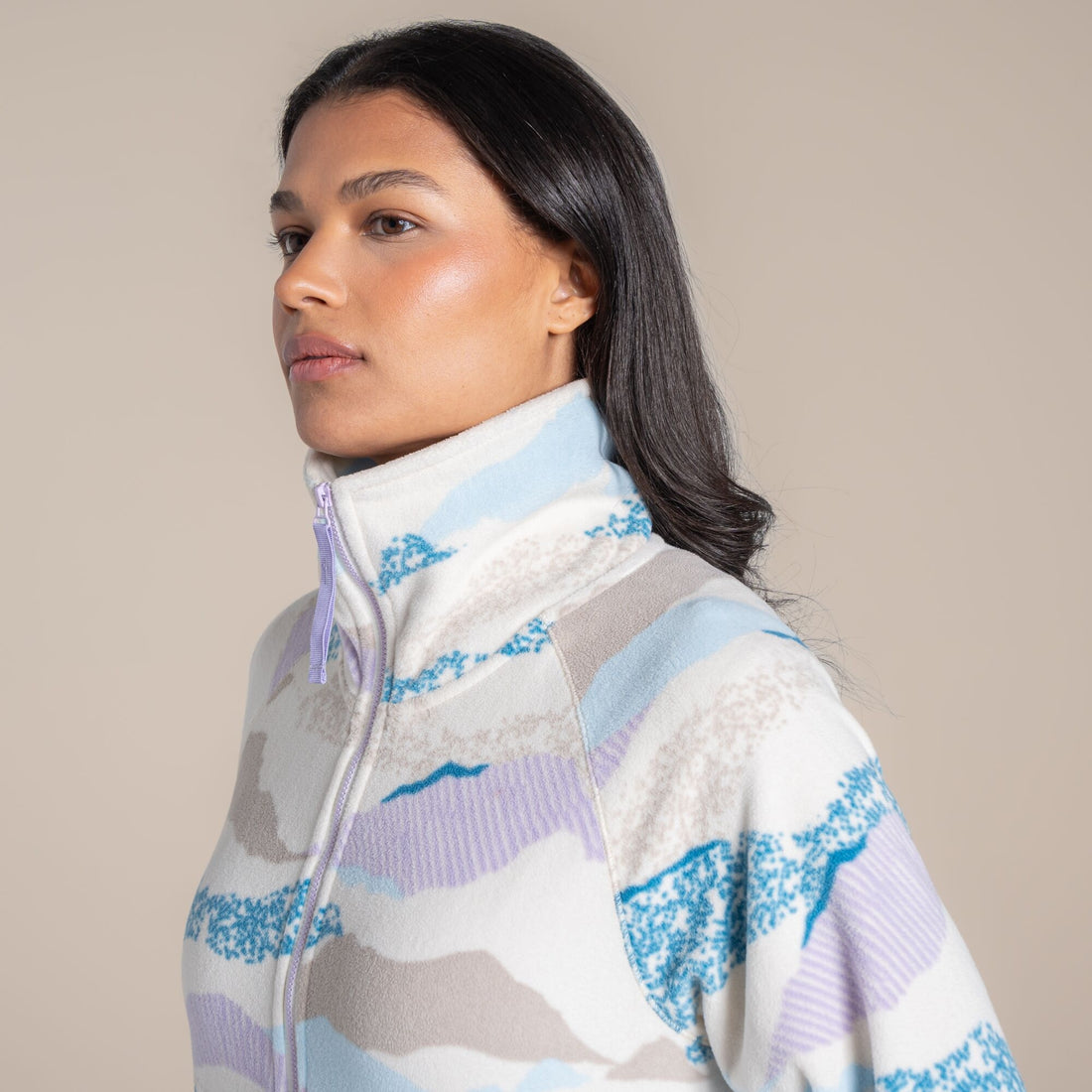 Craghoppers Annijela Half Jip - Ecru Print