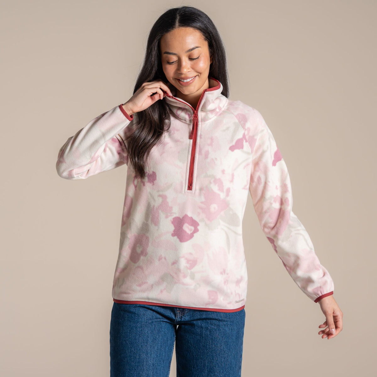 Craghoppers Reedmace Half Zip Fleece - Mauve