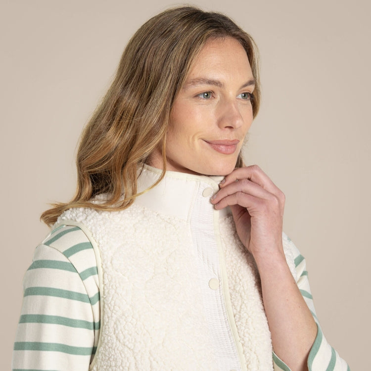 Craghoppers Dinas Vest Fleece - Ecru Print