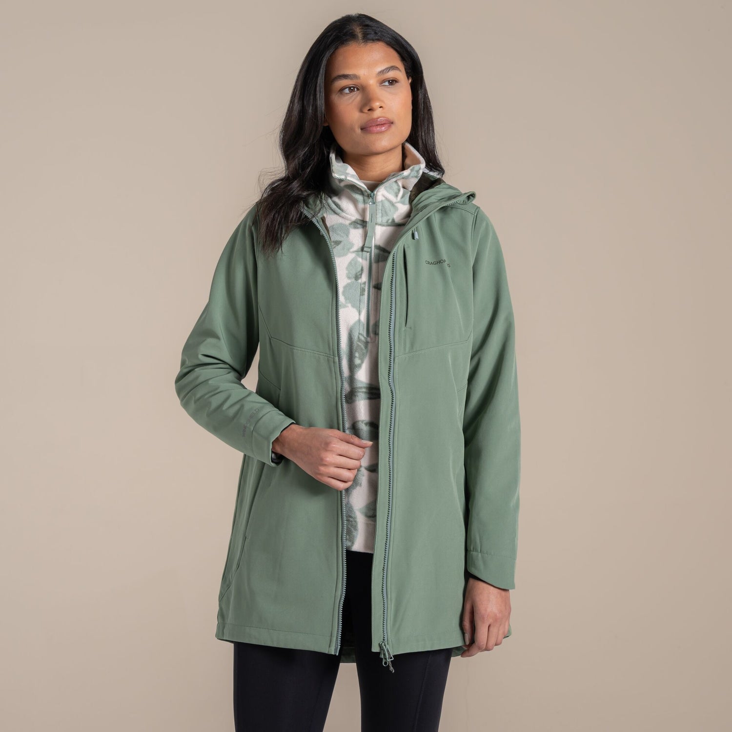 Craghoppers Hopegill Hooded Jacket - Sage Green