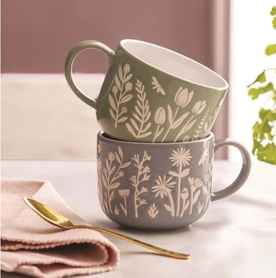 Mason Cash In The Meadow Green Tulip Mug 400ml
