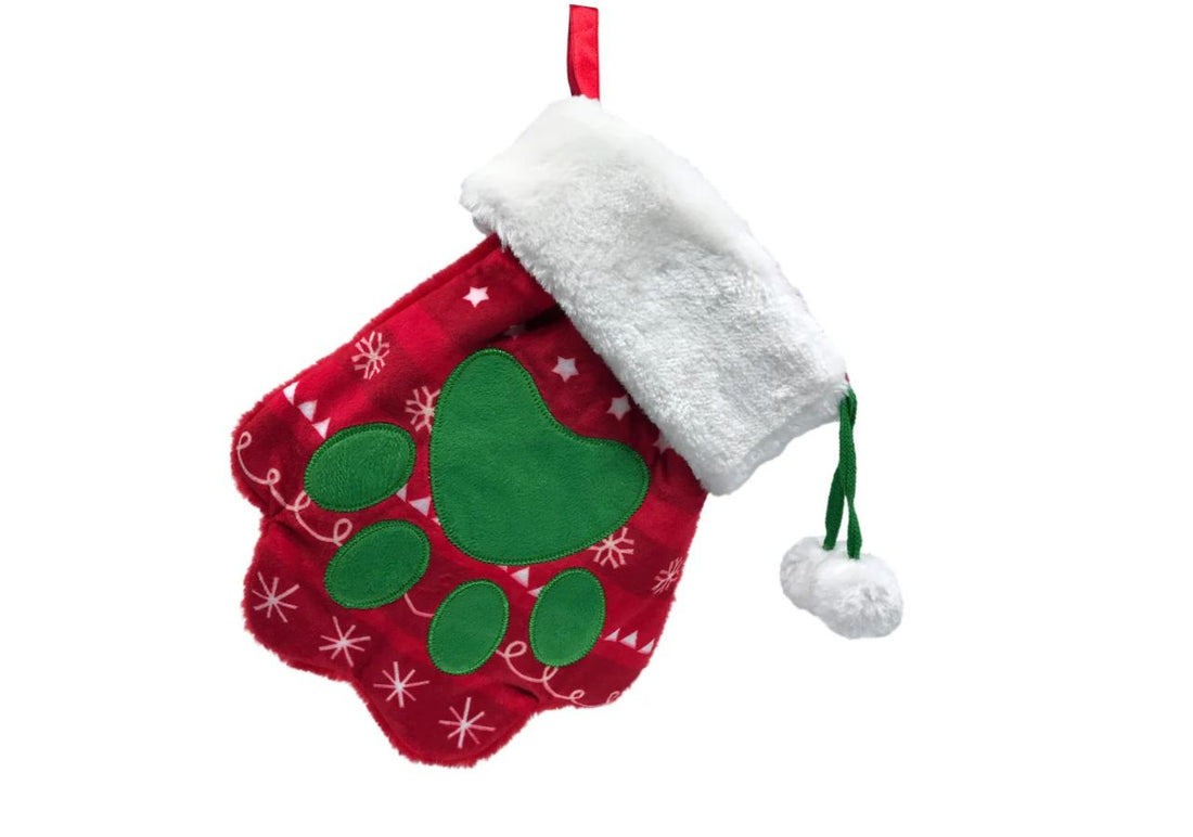 KONG Christmas Holiday Stocking Paw - Large