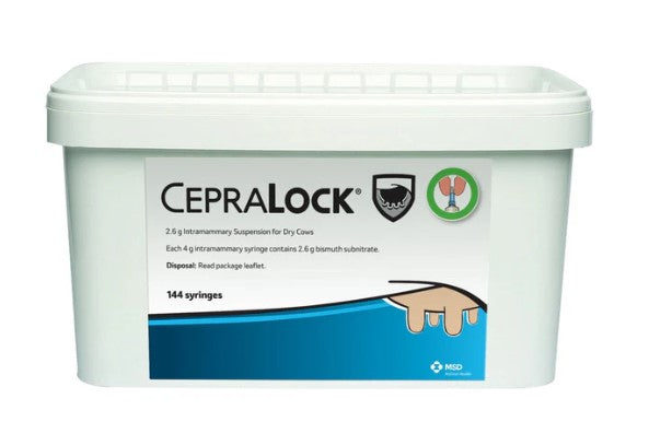 Cepralock 2.6g Intramammary Suspensions for Dry Cows