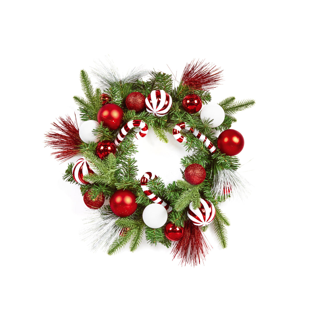 50cm Candy Cane Wreath