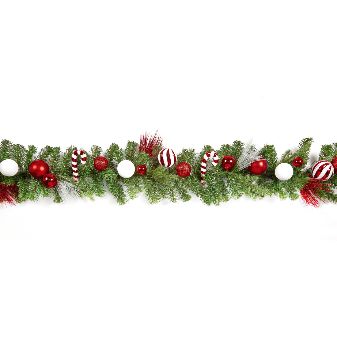 1.8m Candy Cane Garland