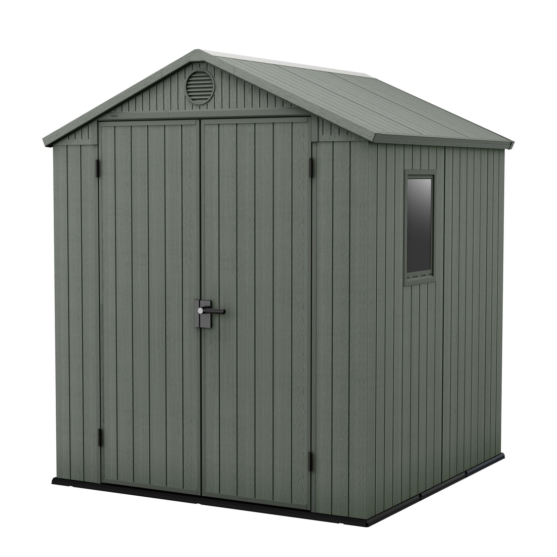 Darwin Wood Effect Garden Shed - 6x6ft