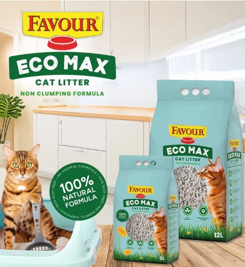 Favour Eco Max Cat Litter - Non Clumping