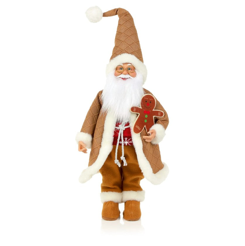 Gingerbread Standing Santa - 69cm