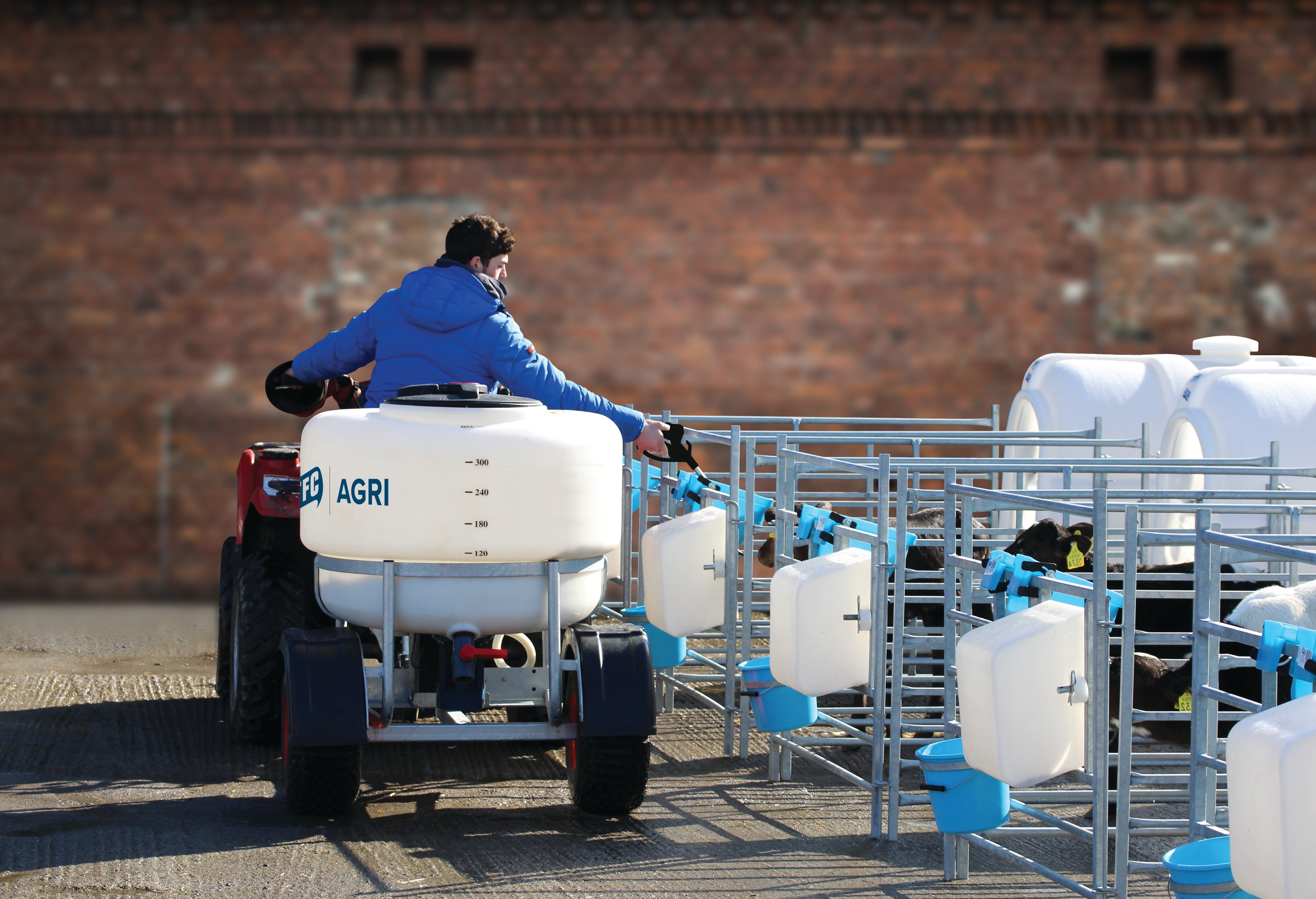 340L ATV Milk Kart - 220v Mixer & 12v Pump