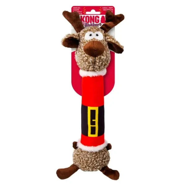 Kong Holiday Shakers Reindeer Dog Toy