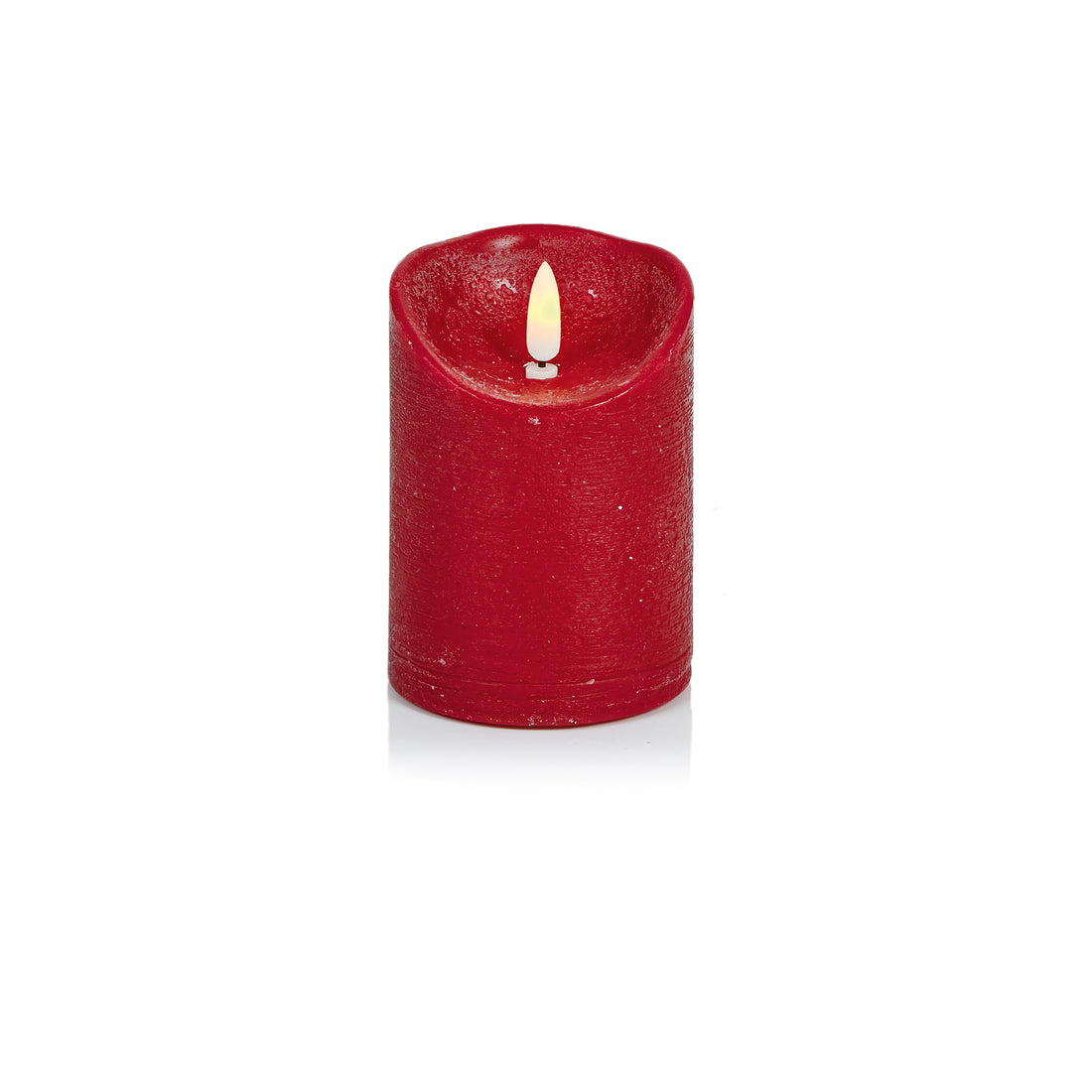 13x9cm Red FlickaBrights Candle - Red