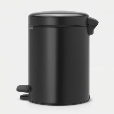 Brabantia New lcon Pedal Bin Matt Black -5L