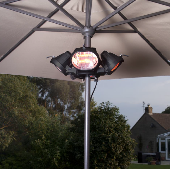 Halogen Bulb Heatmaster Electric Patio Heater Outdoor Heating