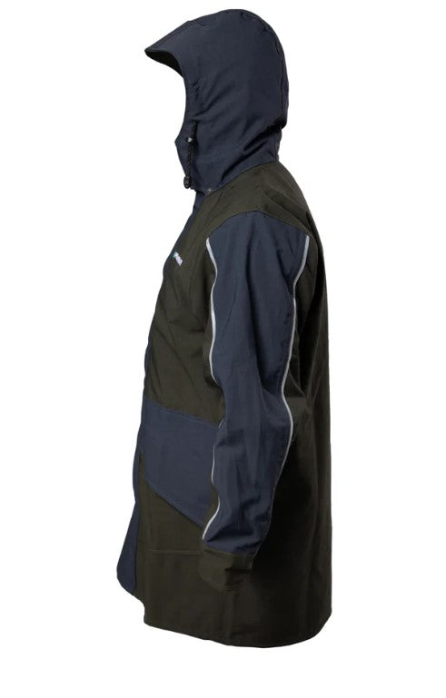 Kaiwaka Stormforce Waterproof Parka Jacket - Navy & Green