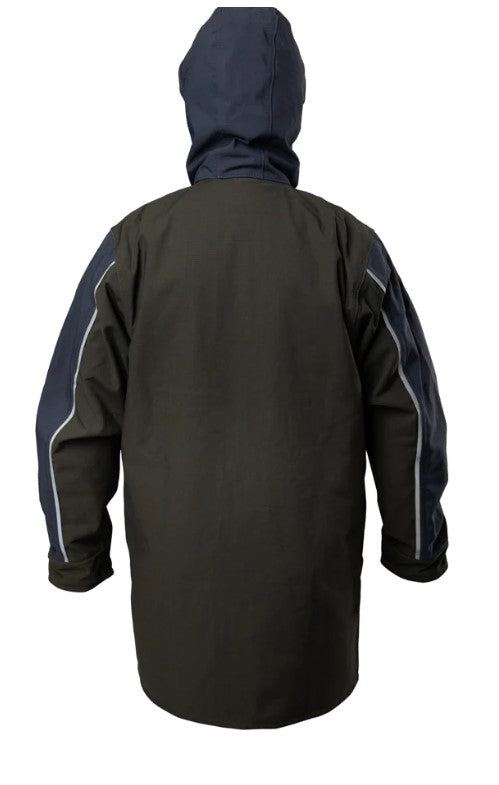 Kaiwaka Stormforce Waterproof Parka Jacket - Navy & Green