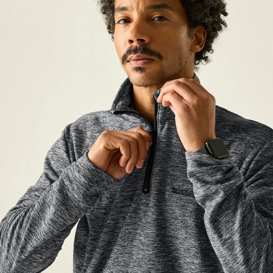 Regatta Thompson Marl Half Zip Fleece - Grey