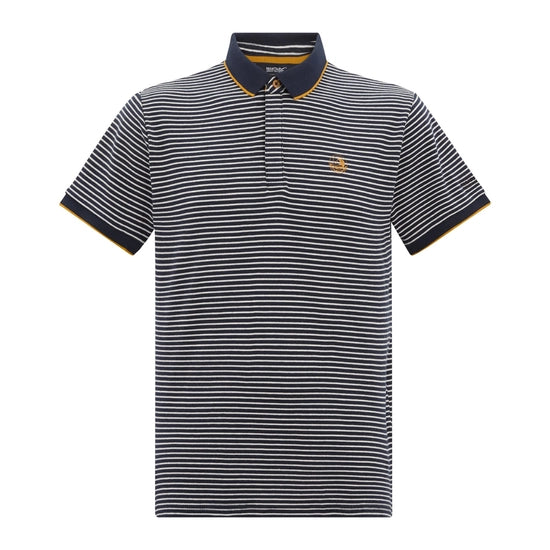 Regatta Tiver Polo Shirt - Navy Stone White Stripe