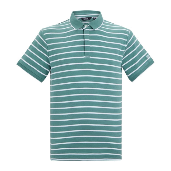 Regatta Tiver Polo Shirt - Arctic White Stripe