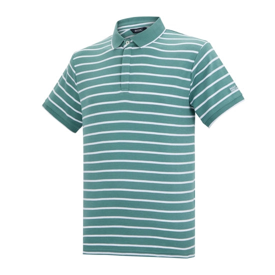 Regatta Tiver Polo Shirt - Arctic White Stripe