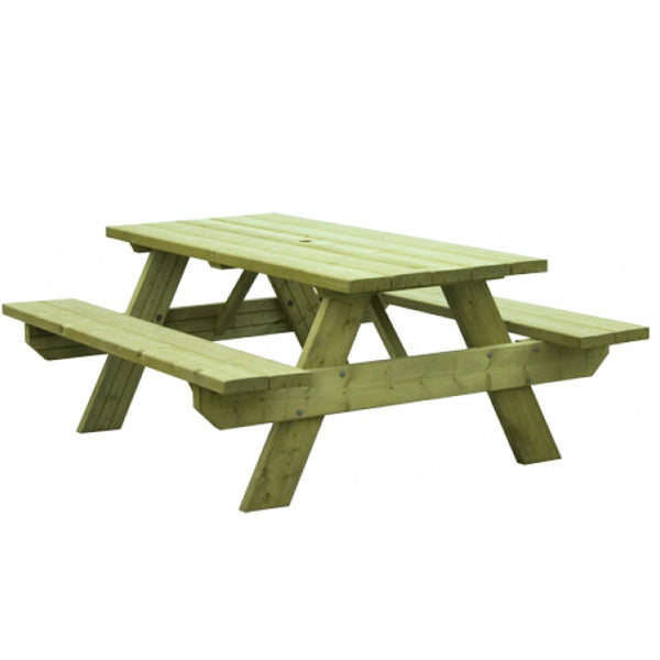 6 Seater Oblong Picnic Bench