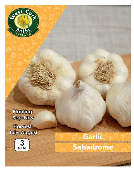 Garlic Sabadrome 3 Bulbs Prepack