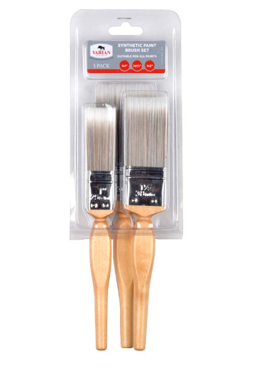 3 PK Synthetic Brush Set.