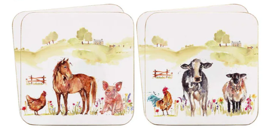 Farmyard Coaster Set
