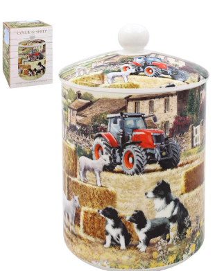 Collie and Sheep Cannister