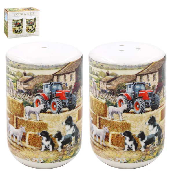 Collie and Sheep Cruet Set