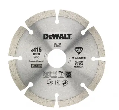 DeWalt 115mm Diamond Blade (PK2)