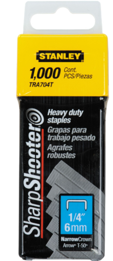 Stanley 6mm Heavy Duty Staple PK (1000)