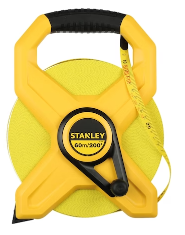 Stanley 60M/200FT Open Fibreglass Tape