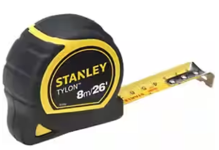 Stanley 8m/26ft Tylon Measuring Tape