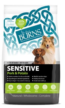 Burns Adult & Senior Sensitive Pork & Potato -6kg