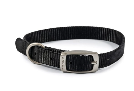 Ancol Viva Nylon Collar Black