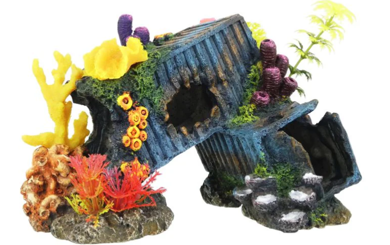 Classic Container With Coral and Plants 22.5cm