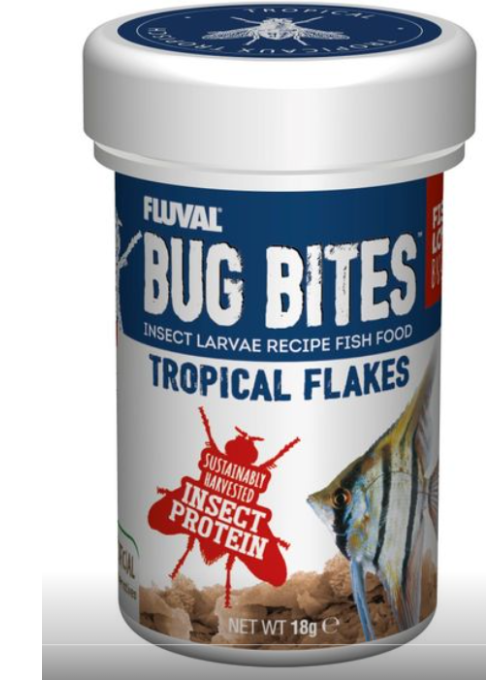 Fluval Bug Bites Tropical Flakes - 18g