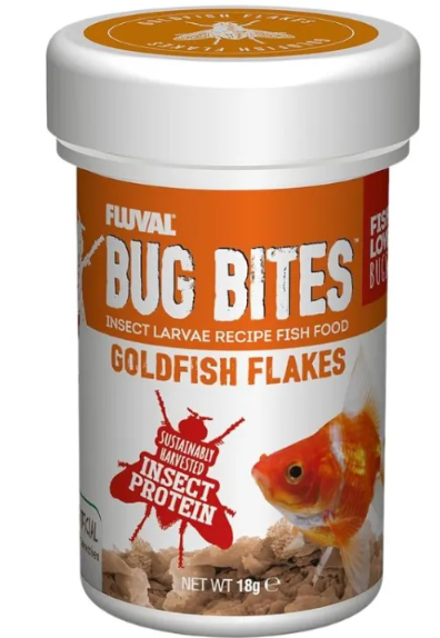 Fluval Bug Bites Goldfish Flakes - 18g