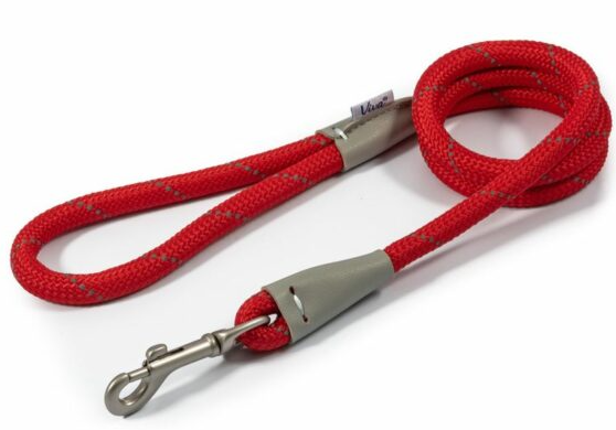 Ancol Viva Rope Snap Lead Red