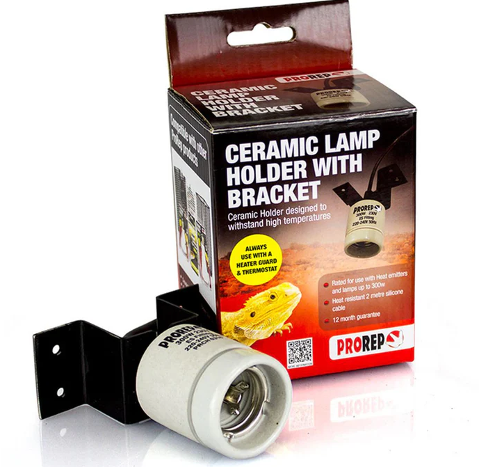 ProRep Ceramic Lamp Holder With Bracket