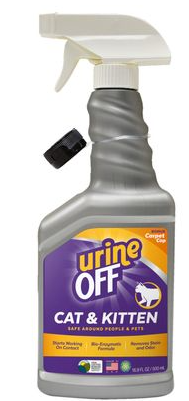 Urine Off Odour and Stain Remover Spray for Cats