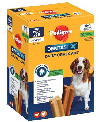 Pedigree Dentastix for medium-sized dogs 28pk